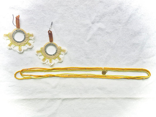 23 Stretchy set-Chartreuse and Mustard