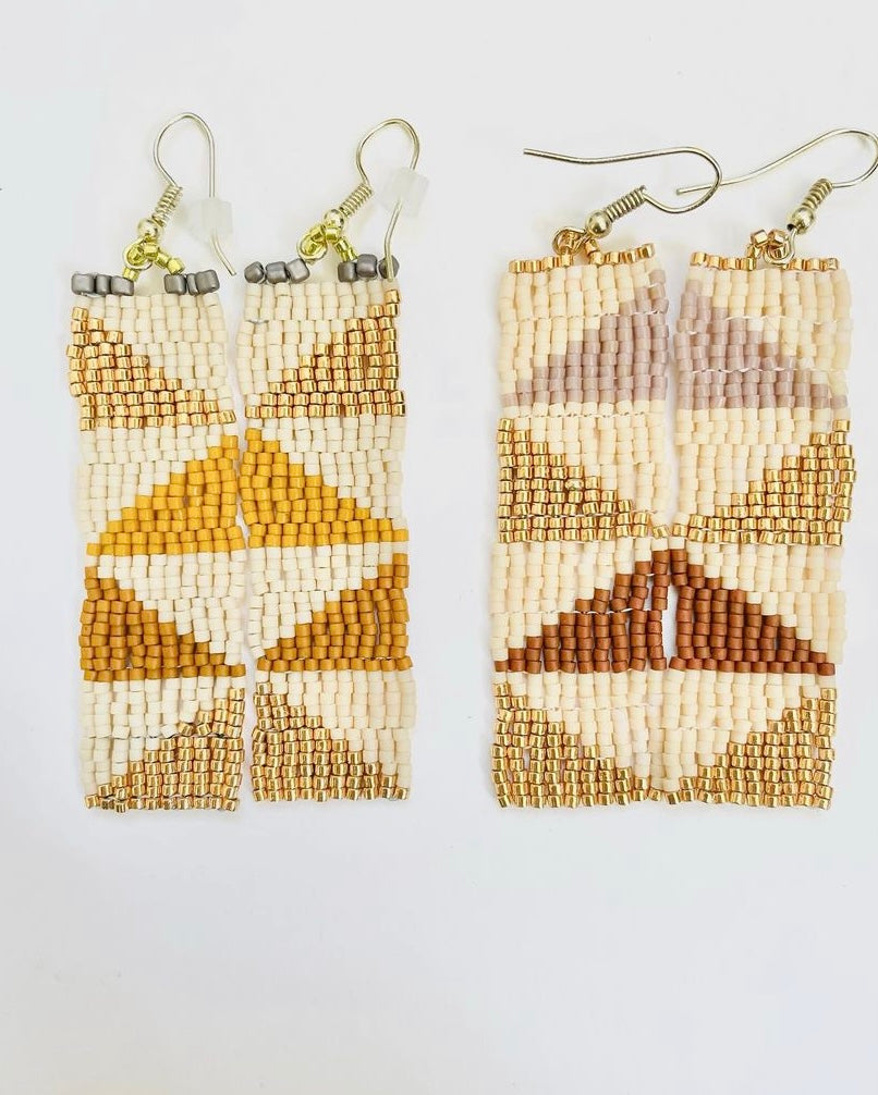 Geometric - Cream/ Metallic