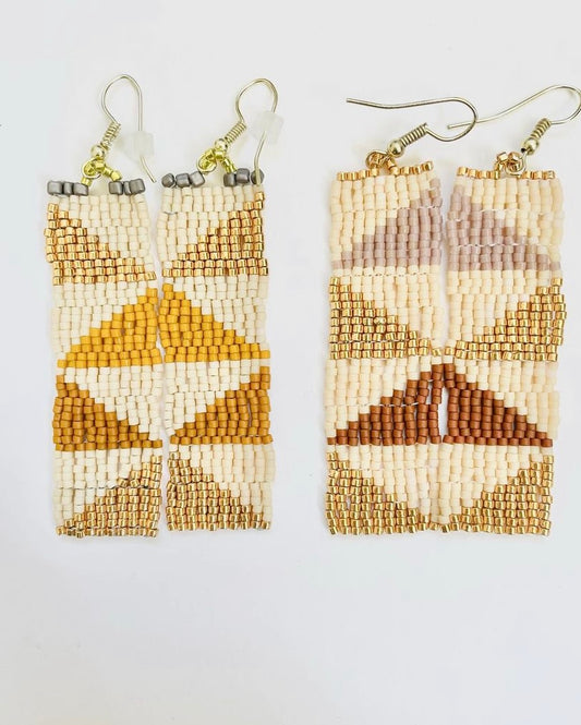 Geometric - Cream/ Metallic
