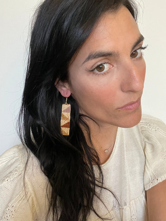 Geometric - Cream/ Metallic