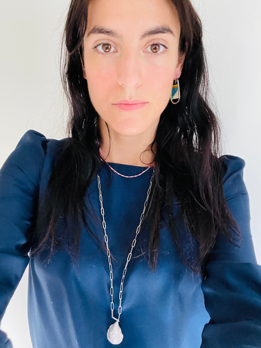 Sterling Silver Oyster Pendant on Chain Necklace